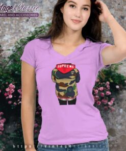 Supreme Bape Fashion V Neck TShirt