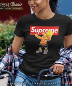 Supreme Bart Simpson Dabbing Women TShirt