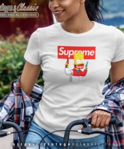 Supreme Bart Simpson Gang Women TShirt