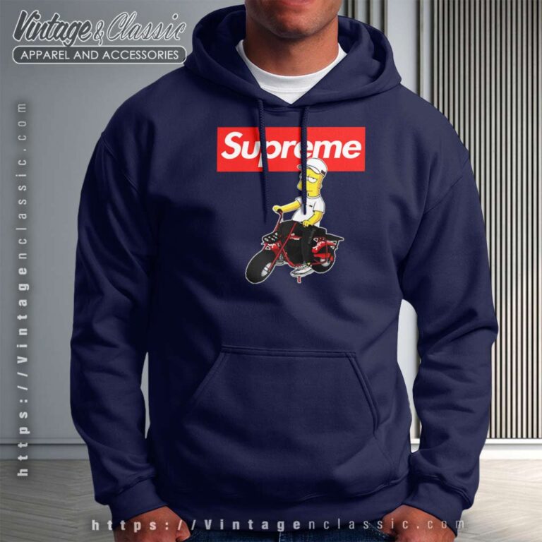 Supreme Bart Simpson Riding Bike Hoodie Supreme Bart Simpson Riding Bike Hoodie