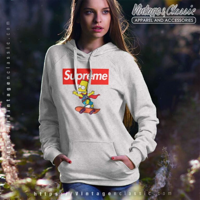 Supreme Bart Simpson Skateboard Hoodie Supreme Bart Simpson Skateboard Hoodie