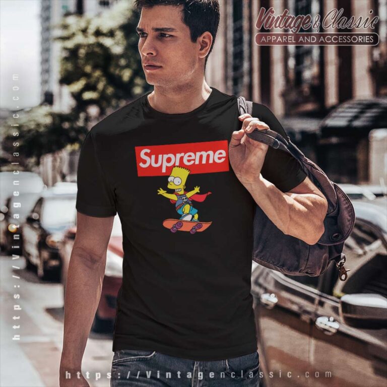 Supreme Bart Simpson Skateboard T Shirt Supreme Bart Simpson Skateboard T Shirt