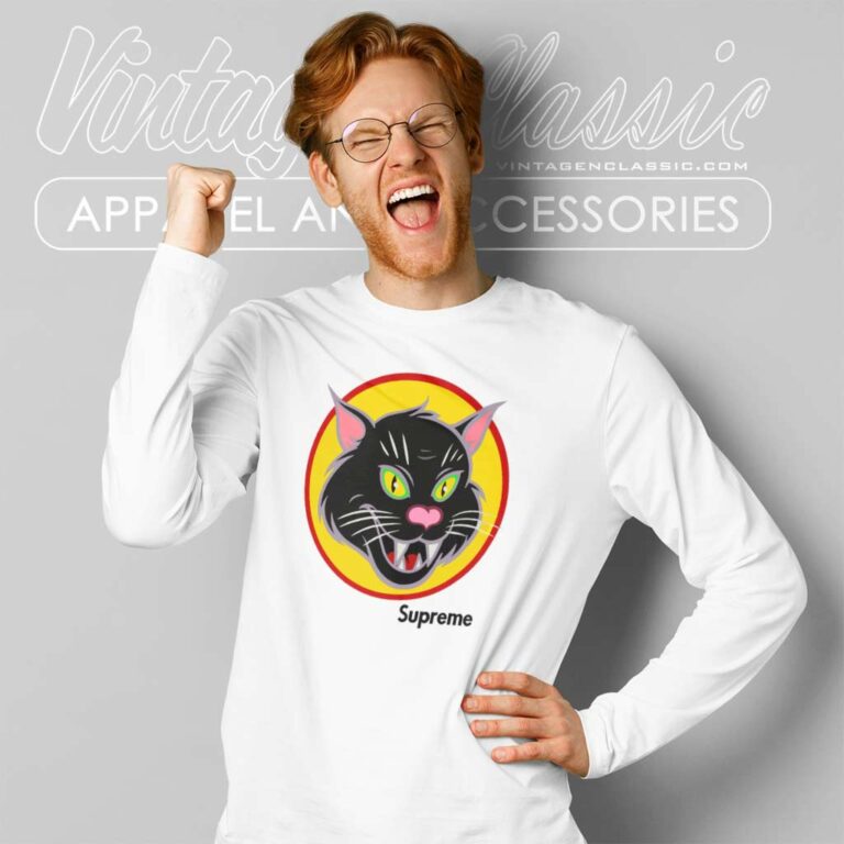 Supreme Black Cat Long Sleeve Tee Supreme Black Cat Long Sleeve Tee