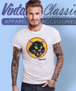 Supreme Black Cat T Shirt