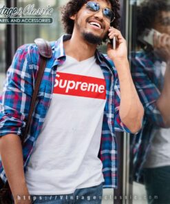 Supreme Box Logo V Neck TShirt