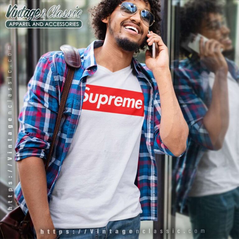 Supreme Box Logo V Neck TShirt Supreme Box Logo V Neck TShirt