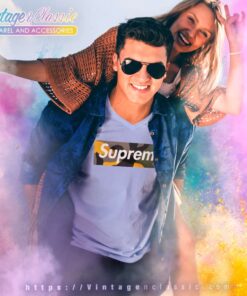 Supreme Brooklyn Box Logo V Neck TShirt