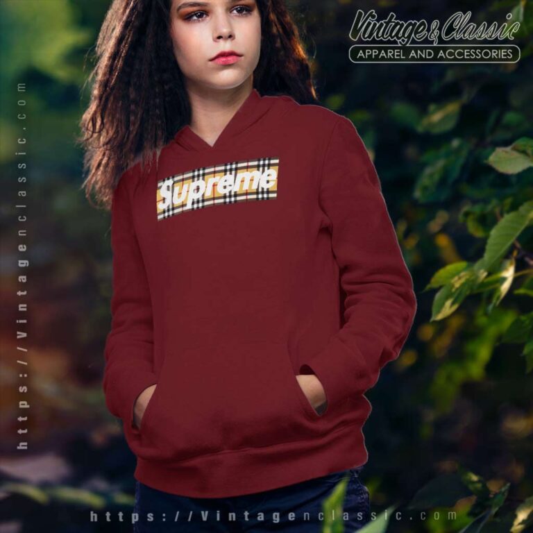 Supreme Burberry Box Logo Hoodie Supreme Burberry Box Logo Hoodie