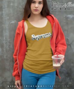 Supreme Chrome Logo Tank Top Racerback