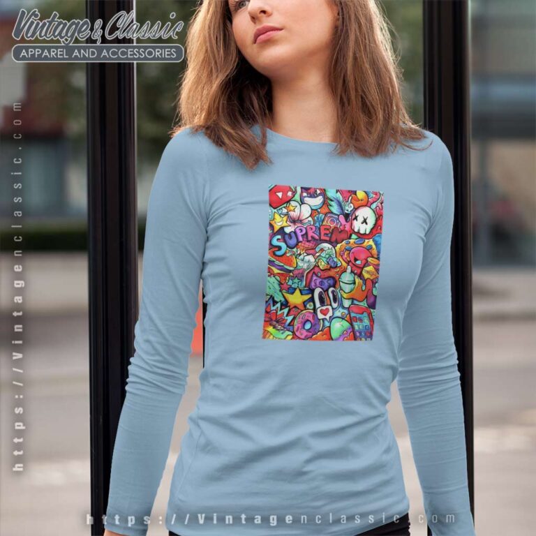 Supreme Copic Marker Doodle Long Sleeve Tee Supreme Copic Marker Doodle Long Sleeve Tee