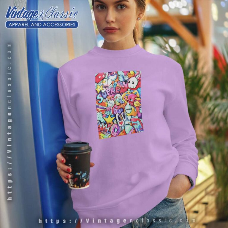 Supreme Copic Marker Doodle Sweatshirt Supreme Copic Marker Doodle Sweatshirt