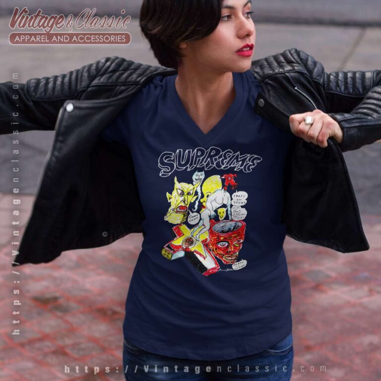 Supreme Daniel Johnston V Neck TShirt Supreme Daniel Johnston V Neck TShirt