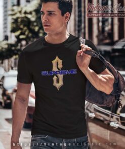 Supreme Diamond Print Logo T Shirt