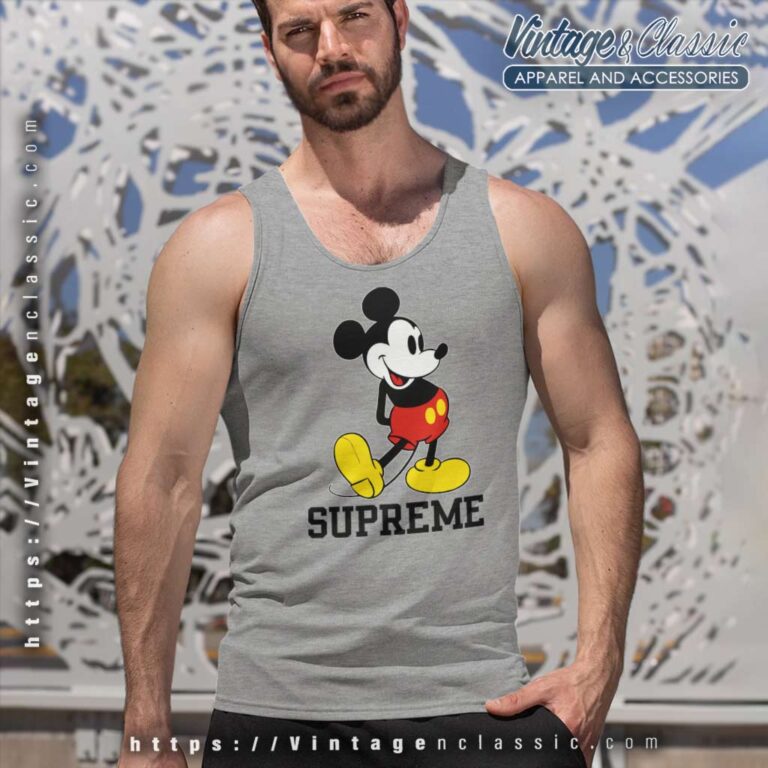 Supreme Disney Mickey Mouse Tank Top Racerback Supreme Disney Mickey Mouse Tank Top Racerback