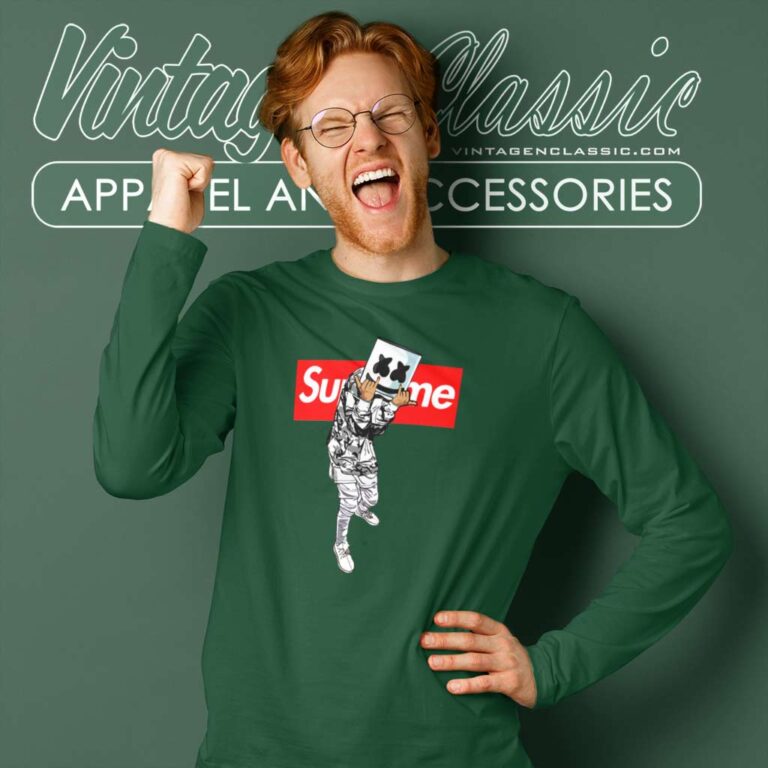 Supreme Dj Marshmello Long Sleeve Tee Supreme Dj Marshmello Long Sleeve Tee