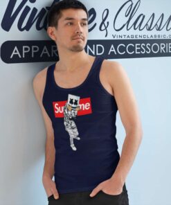 Supreme Dj Marshmello Tank Top Racerback