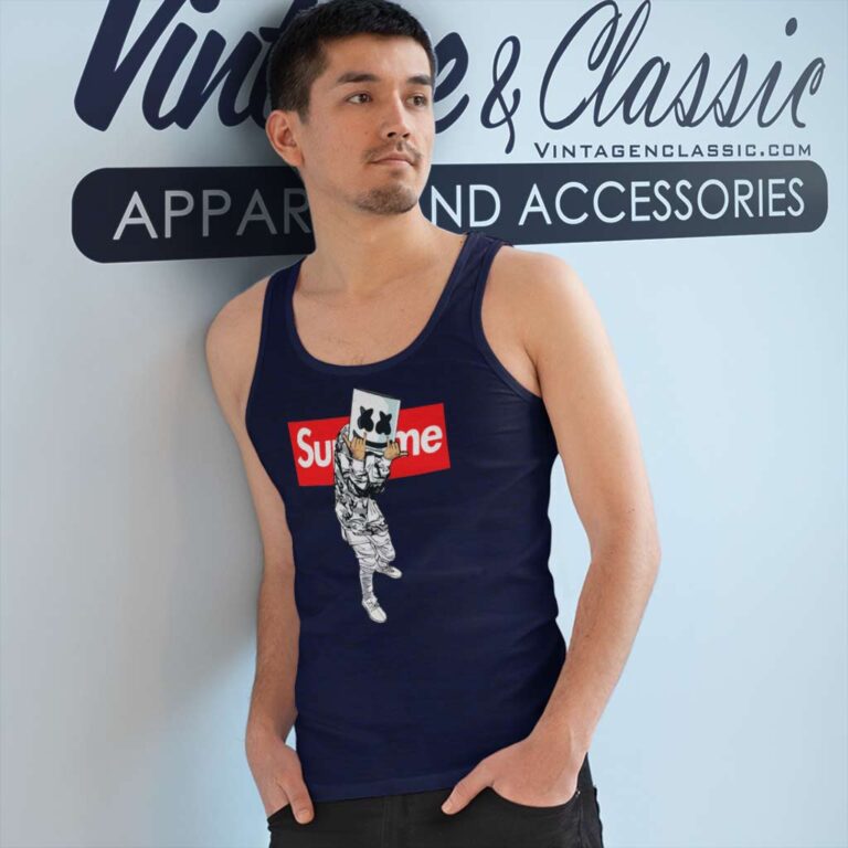 Supreme Dj Marshmello Tank Top Racerback Supreme Dj Marshmello Tank Top Racerback