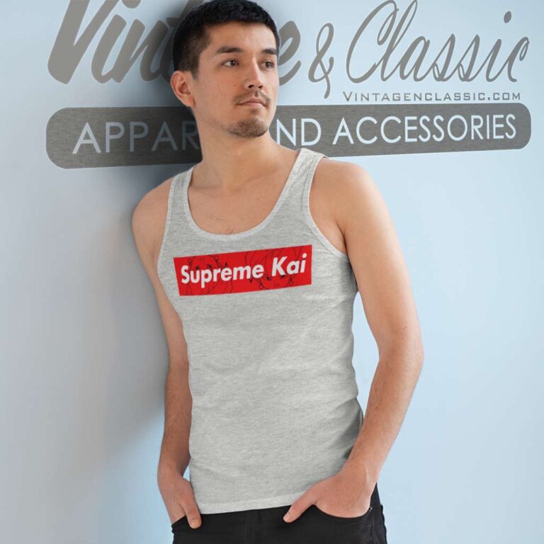 Supreme Dragon Ball Z Kai Box Logo Tank Top Racerback Supreme Dragon Ball Z Kai Box Logo Tank Top Racerback