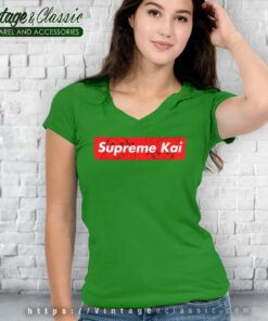 Supreme Dragon Ball Z Kai Box Logo V Neck TShirt