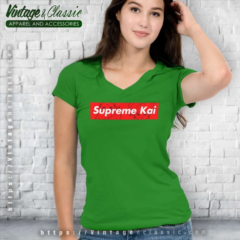 Supreme Dragon Ball Z Kai Box Logo V Neck TShirt Supreme Dragon Ball Z Kai Box Logo V Neck TShirt