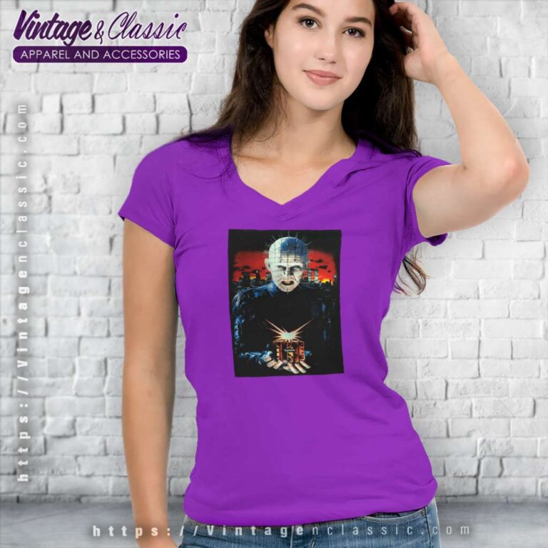 Supreme Hellraiser Hell On Earth V Neck TShirt Supreme Hellraiser Hell On Earth V Neck TShirt