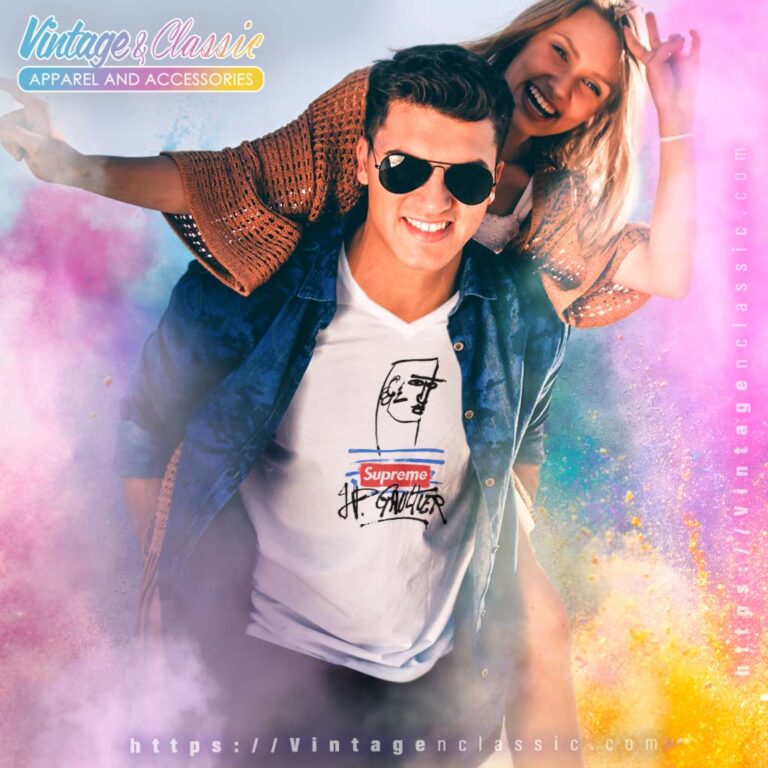 Supreme Jean Paul Gaultier V Neck TShirt Supreme Jean Paul Gaultier V Neck TShirt