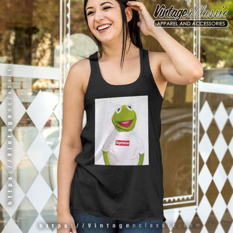 Supreme Kermit The Frog Tank Top Racerback Supreme Kermit The Frog Tank Top Racerback
