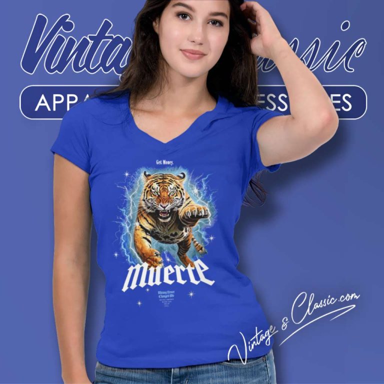 Supreme Lightning Tiger V Neck TShirt Supreme Lightning Tiger V Neck TShirt