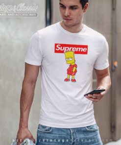 Supreme Louis Vuitton Bart Simpson T Shirt