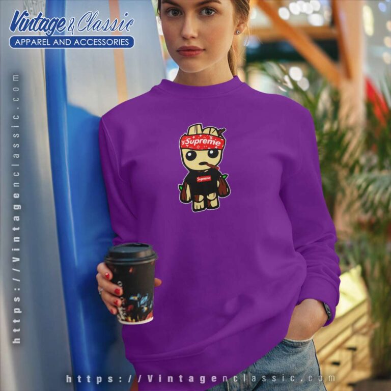 Supreme Lv Baby Groot Sweatshirt Supreme Lv Baby Groot Sweatshirt