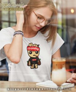 Supreme Lv Baby Groot Women TShirt