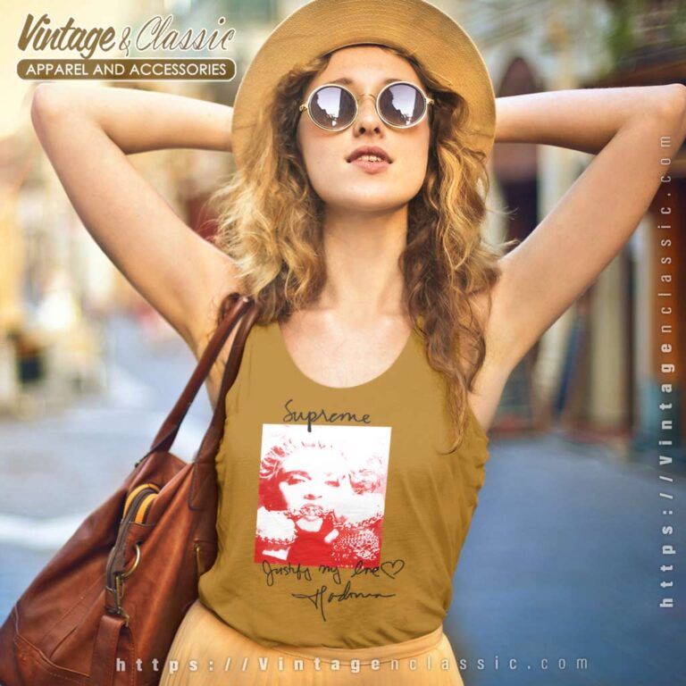 Supreme Madonna Justify My Love Tank Top Racerback Supreme Madonna Justify My Love Tank Top Racerback