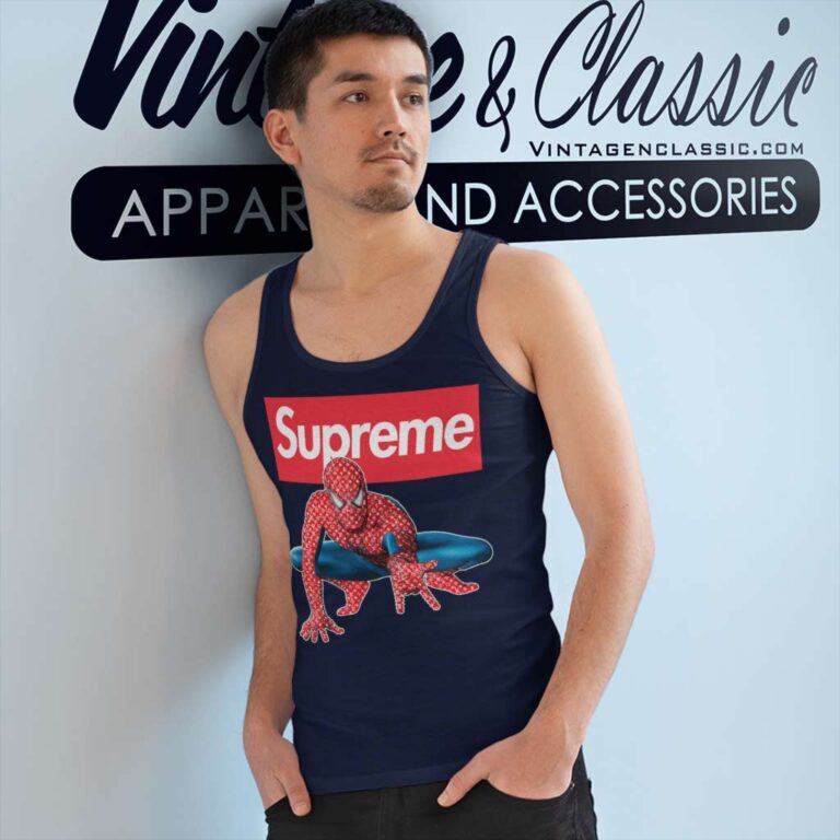 Supreme Mavels Spider Man Tank Top Racerback Supreme Mavels Spider Man Tank Top Racerback