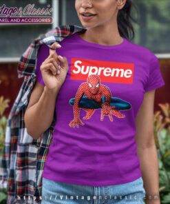 Supreme Mavels Spider Man Women TShirt