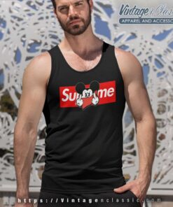 Supreme Mickey Mouse Middle Finger Tank Top Racerback