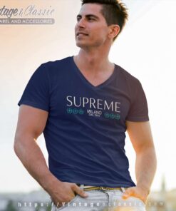 Supreme Milano Dal 1994 V Neck TShirt