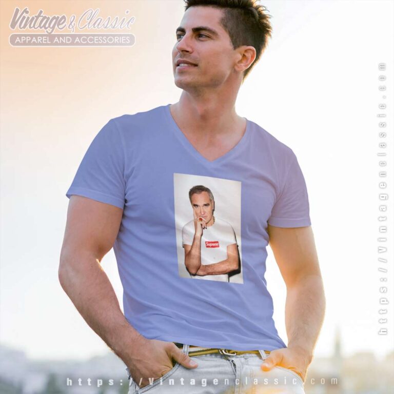 Supreme Morrissey Print V Neck TShirt Supreme Morrissey Print V Neck TShirt