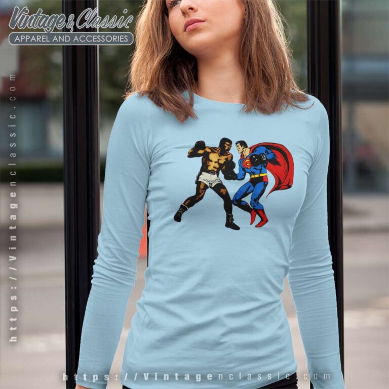 Supreme Muhammad Ali Vs Superman Long Sleeve Tee Supreme Muhammad Ali Vs Superman Long Sleeve Tee