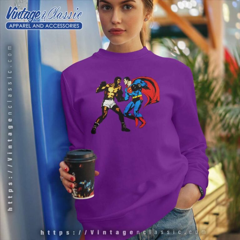 Supreme Muhammad Ali Vs Superman Sweatshirt Supreme Muhammad Ali Vs Superman Sweatshirt
