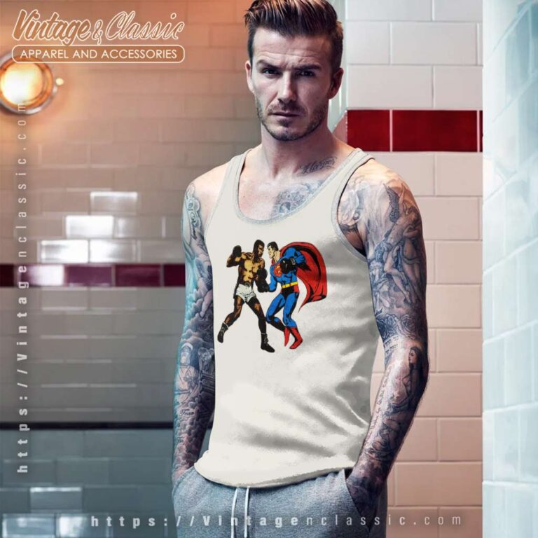 Supreme Muhammad Ali Vs Superman Tank Top Racerback Supreme Muhammad Ali Vs Superman Tank Top Racerback