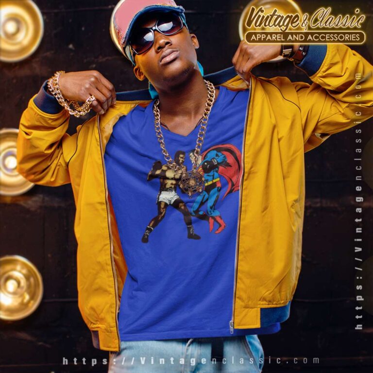 Supreme Muhammad Ali Vs Superman V Neck TShirt Supreme Muhammad Ali Vs Superman V Neck TShirt