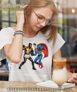 Supreme Muhammad Ali Vs Superman Women TShirt