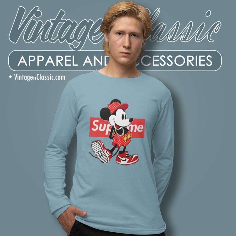 Supreme Nike Mickey Mouse Long Sleeve Tee Supreme Nike Mickey Mouse Long Sleeve Tee
