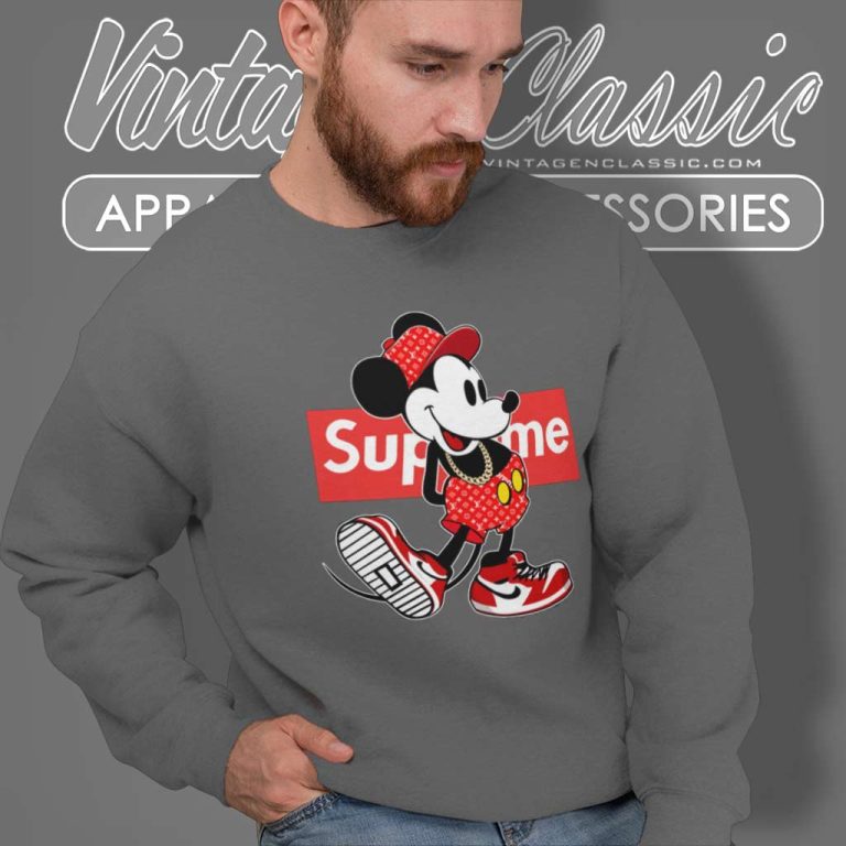 Supreme Nike Mickey Mouse Sweatshirt Supreme Nike Mickey Mouse Sweatshirt