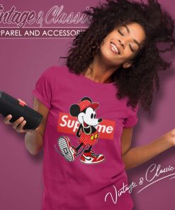 Supreme Nike Mickey Mouse Women TShirt