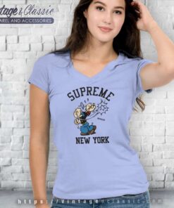 Supreme Popeye Smack V Neck TShirt