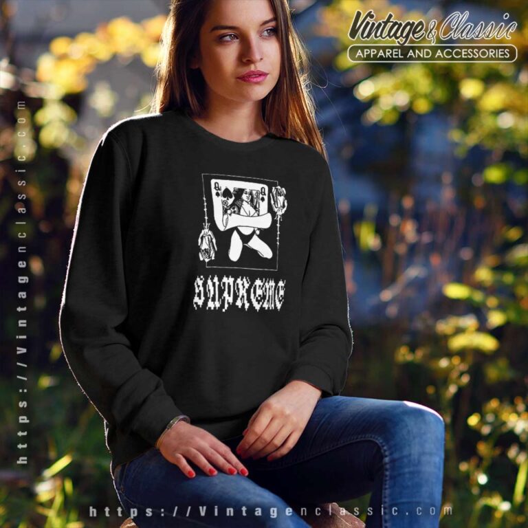 Supreme Queen Card Sweatshirt Supreme Queen Card Sweatshirt