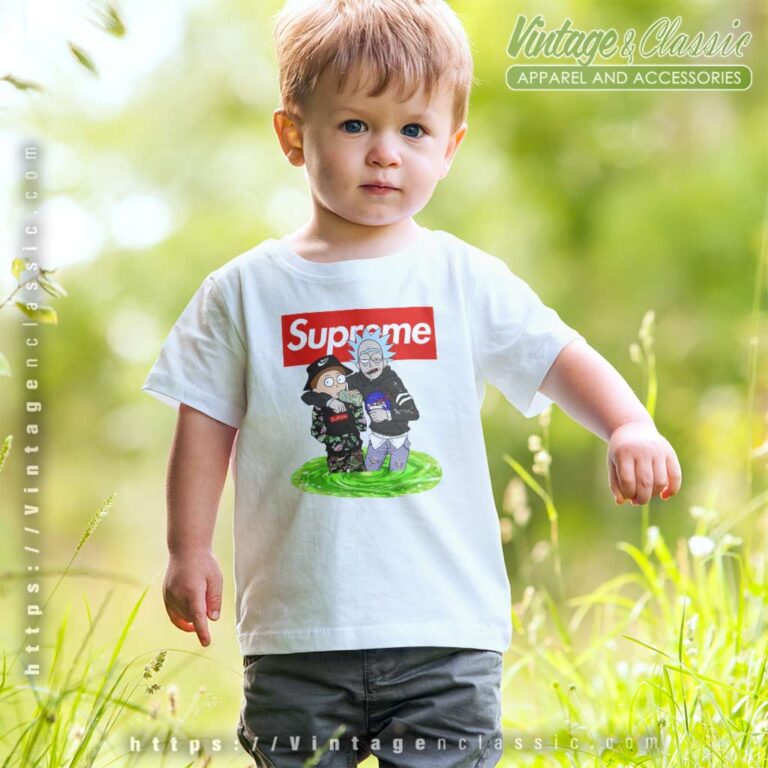 Supreme Rick And Morty Bape Kids T Shirt Supreme Rick And Morty Bape Kids T Shirt