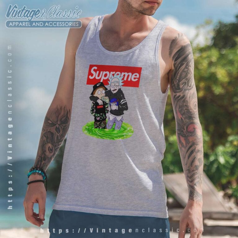 Supreme Rick And Morty Bape Tank Top Racerback Supreme Rick And Morty Bape Tank Top Racerback