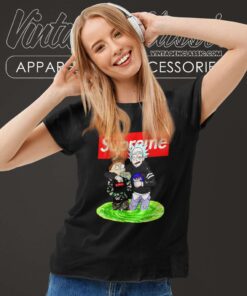 Supreme Rick And Morty Bape Women TShirt